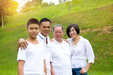 Multi-Generation Chinese Family