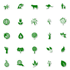 Ecology and Nature icon set
