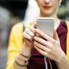 Woman Women Connection Digital Device Internet Concept