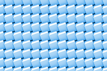 seamless abstract background made of connected cube in shades of blue and white