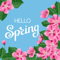 Floral spring card