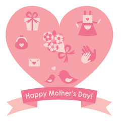 母の日　ギフト　ハート