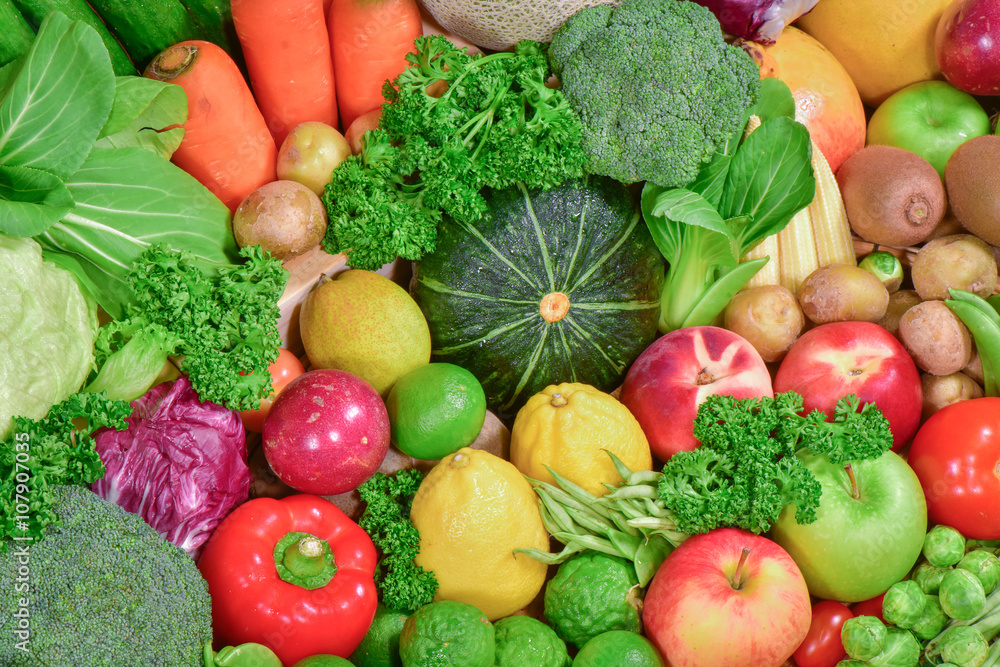 Wall mural Fruits and vegetables