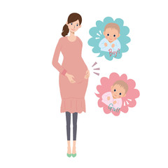 妊婦　イラスト