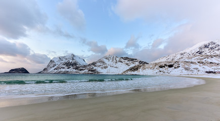 Haukland Beach, Lofoten Islands, Norway
