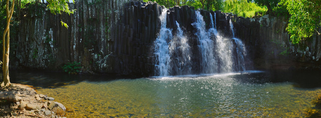 Panorama Rochester Falls In Mauritius Island © alexanderkonsta