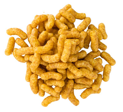 Peanut Puffs (isolated on white)