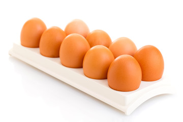 brown chicken eggs