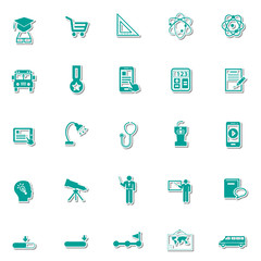 Education icon set 