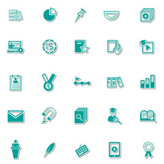 Education icon set 