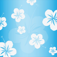 Hand-drawing floral background