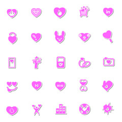 Love icon set 