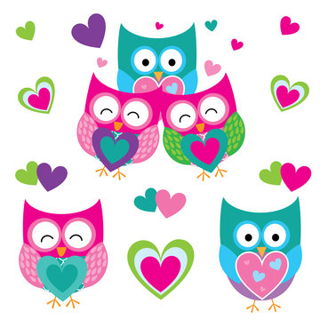 Cute owl vector design