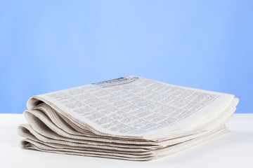 Free newspaper on the table