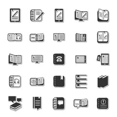 Reading icon set