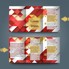 Fototapeta premium Brochure template with abstract background. Eps10 Vector illustration