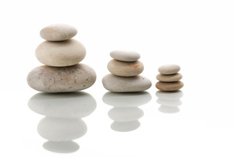 Fototapeta na wymiar balancing zen stones isolated