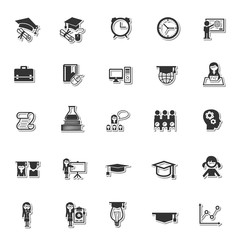 Education icon set 