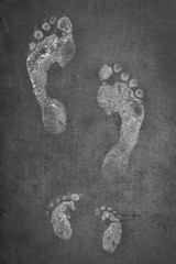 family foot prints
