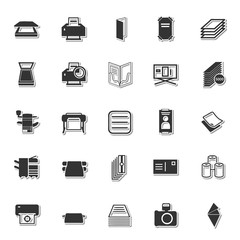 Stationery icon set