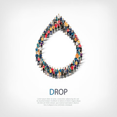 drop people  symbol