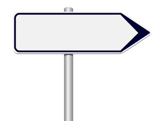 Panneau blanc sur fond blanc