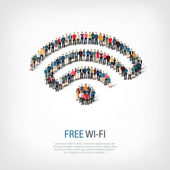 wi-fi people crowd