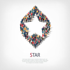 star people sign 3d