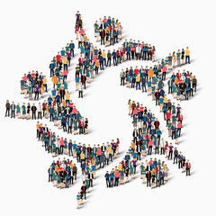 abstract business symbol people