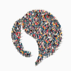 profile people crowd