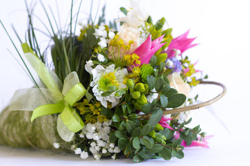 Image of beautiful colorful fresh flowers bouquet