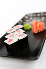 Image of tasty sushi set with tuna