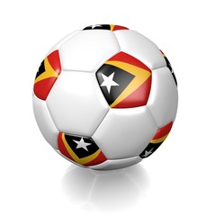 Obraz premium Football soccer ball with a national flag texture