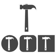 Hammer - vector icon