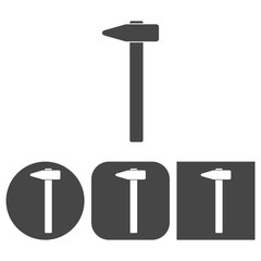 Hammer - vector icon