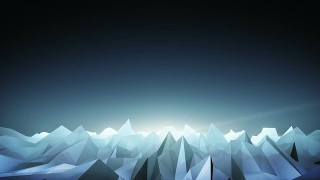 Forward moving abstract lowpoly vector dark background. illustration. 1