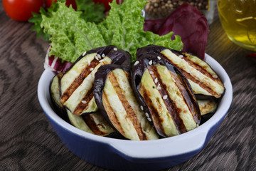 Grilled eggplant