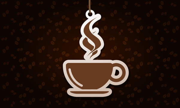 coffee background with cup