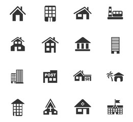 building icon set