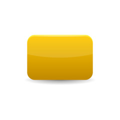 Yellow card icon, cartoon style