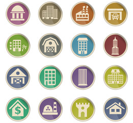 building icon set