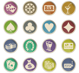 casino icon set