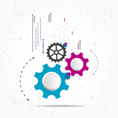 New technology business background