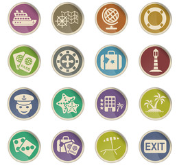 cruise icon set