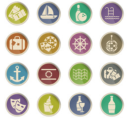 cruise icon set