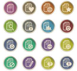 document icon set