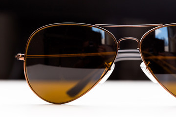 Vintage sunglasses close up