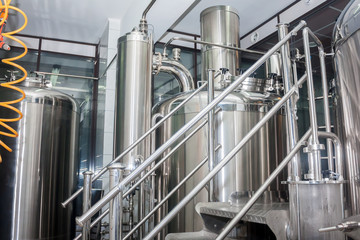 Stainless steel equipment of brewhouse