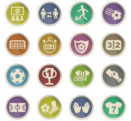football icon set