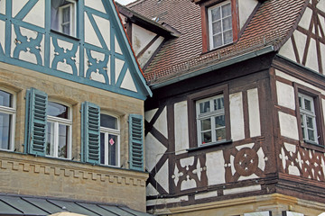 Historisches Fachwerk in Forchheim in Oberfranken